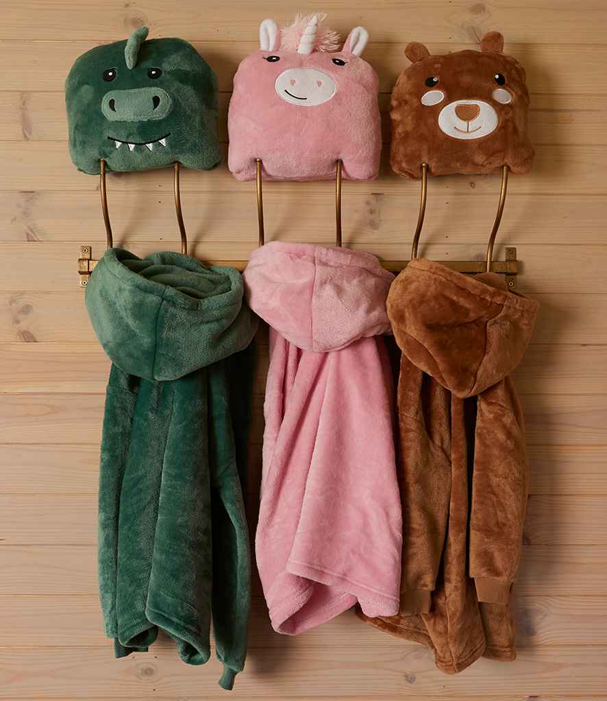 Kids Personalised Animal Hooded Blanket / Cushion