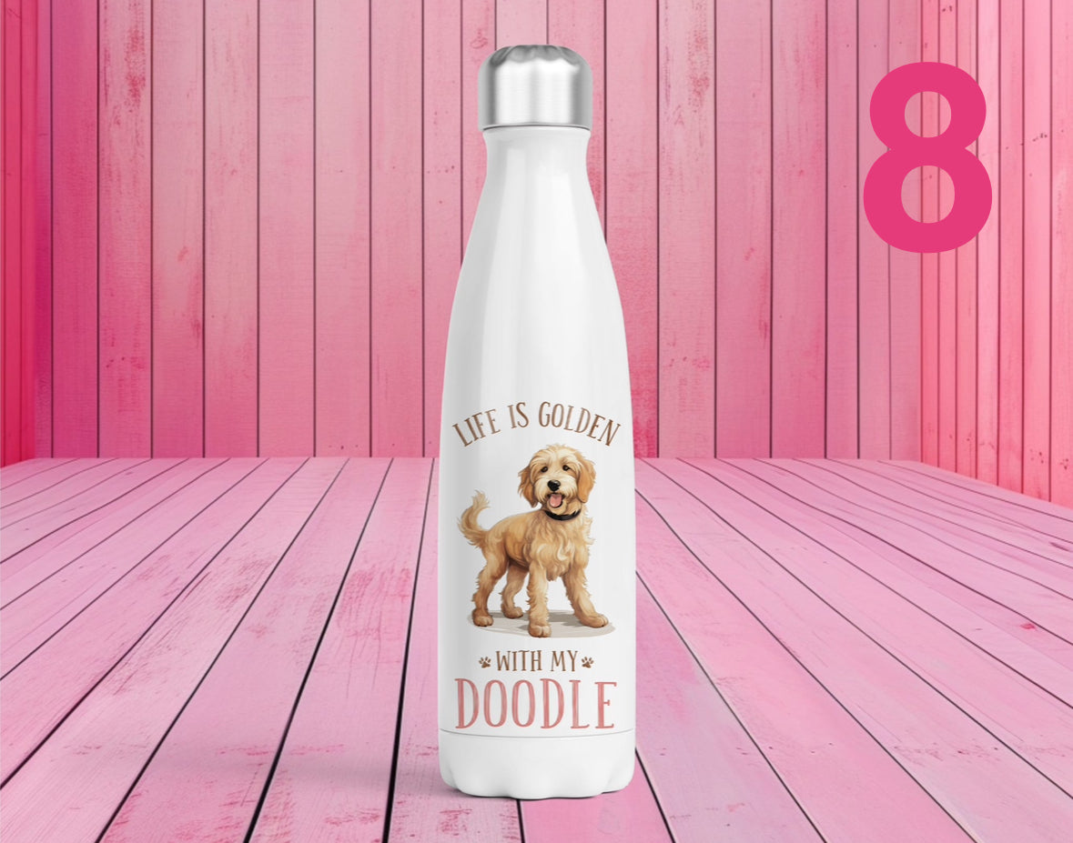 Pet Themed Thermal Stainless Steel Bottle 500ml l Personalised Pet Gifts For Humans | Choose Design