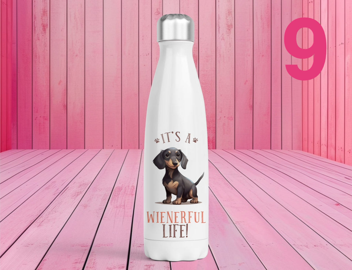 Pet Themed Thermal Stainless Steel Bottle 500ml l Personalised Pet Gifts For Humans | Choose Design