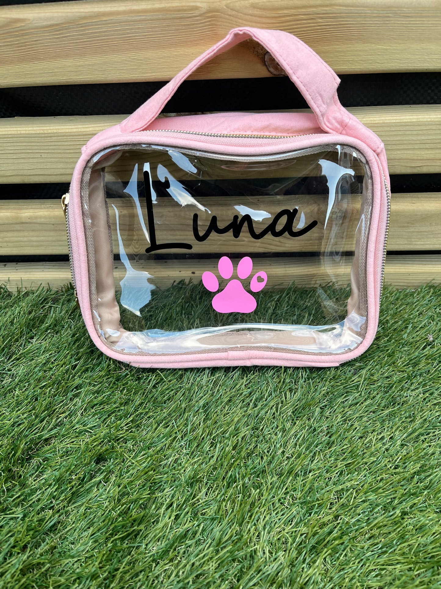 Personalised Vanity/Travel Bags - Please contact us to discuss design