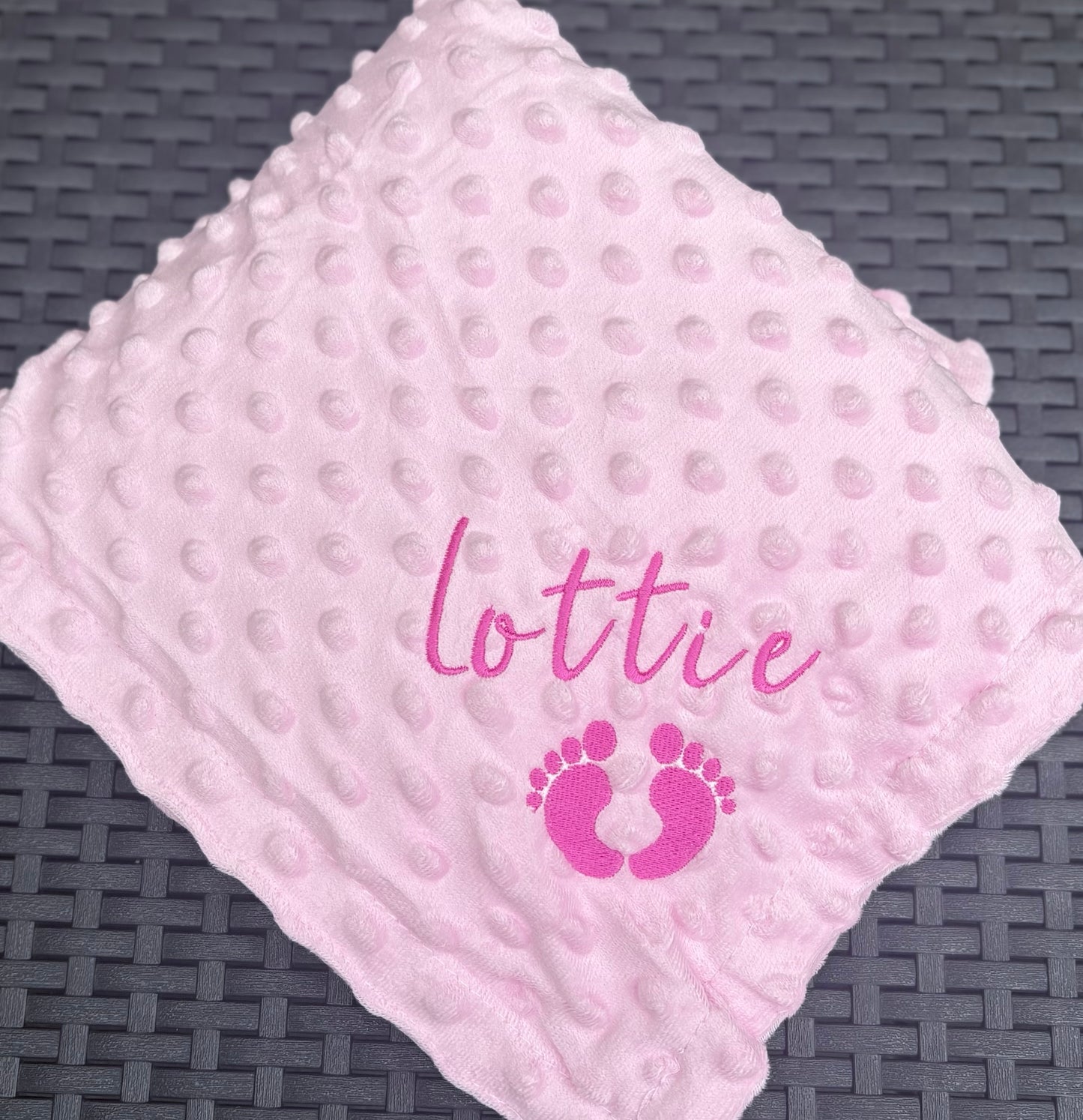Embroidered Personalised Baby Blanket