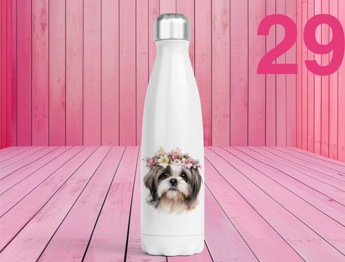 Pet Themed Thermal Stainless Steel Bottle 500ml l Personalised Pet Gifts For Humans | Choose Design