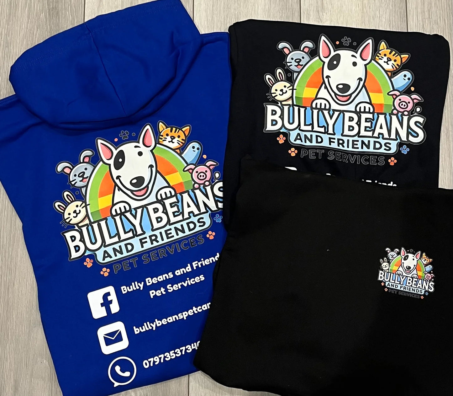 Personalised Clothing For Uniforms/Business Use Also Available- Please contact us for more information - Pawsitively Purrfect