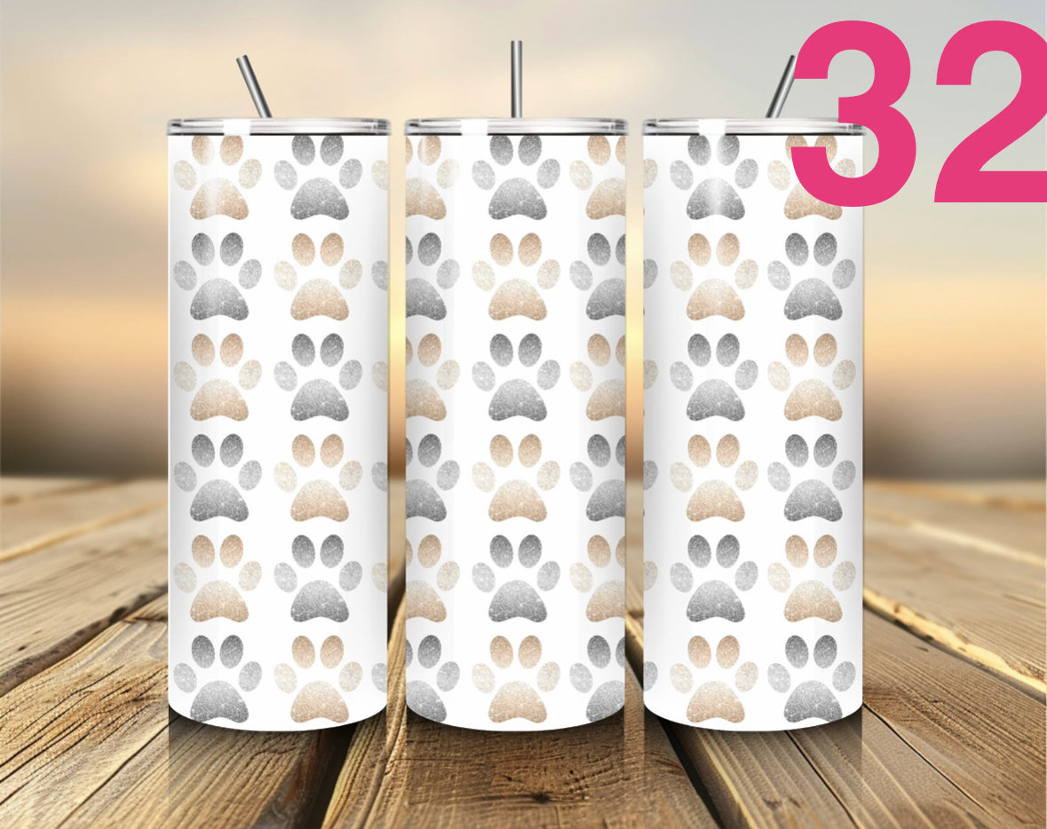 Pet Themed Thermal Stainless Steel Tumbler 20oz - Dogs l Pet Gifts For Humans | Choose Design