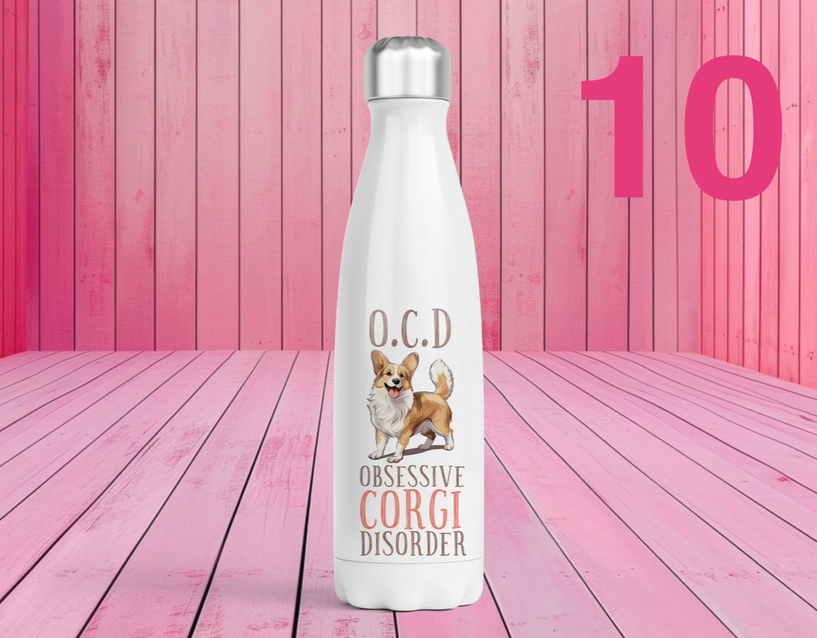 Pet Themed Thermal Stainless Steel Bottle 500ml l Personalised Pet Gifts For Humans | Choose Design