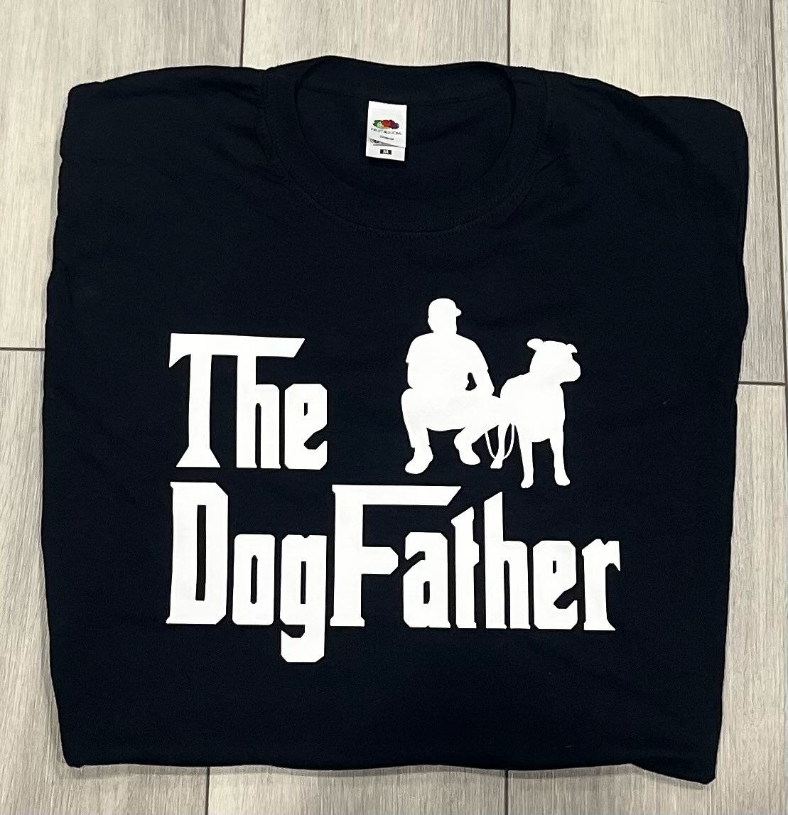 Mens 'The Dog Father' T Shirt- Medium