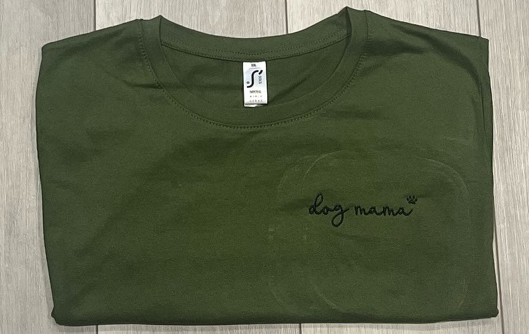 Womens Pet Themed Embroidered T Shirt - XXL