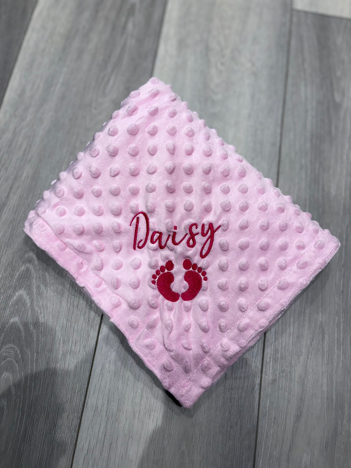 Embroidered Personalised Baby Blanket