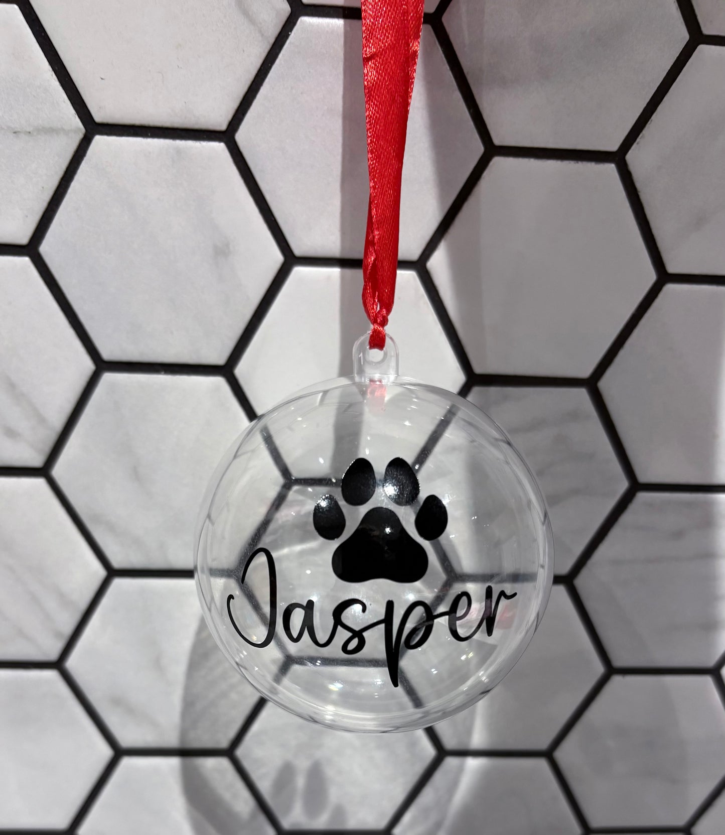 Personalised Christmas Pet Treat Bauble