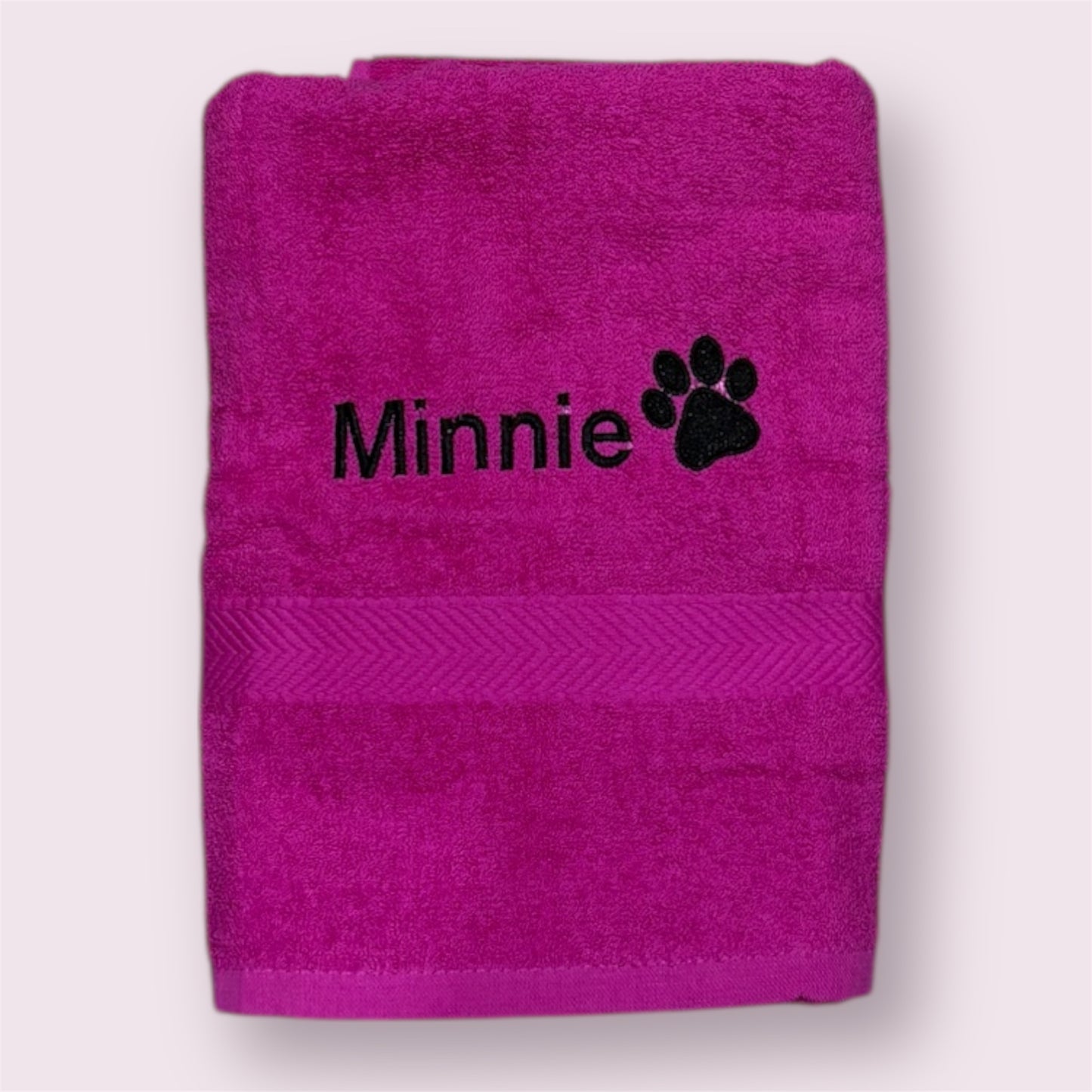 Embroidered Personalised Pet Towel - 2 Sizes Available