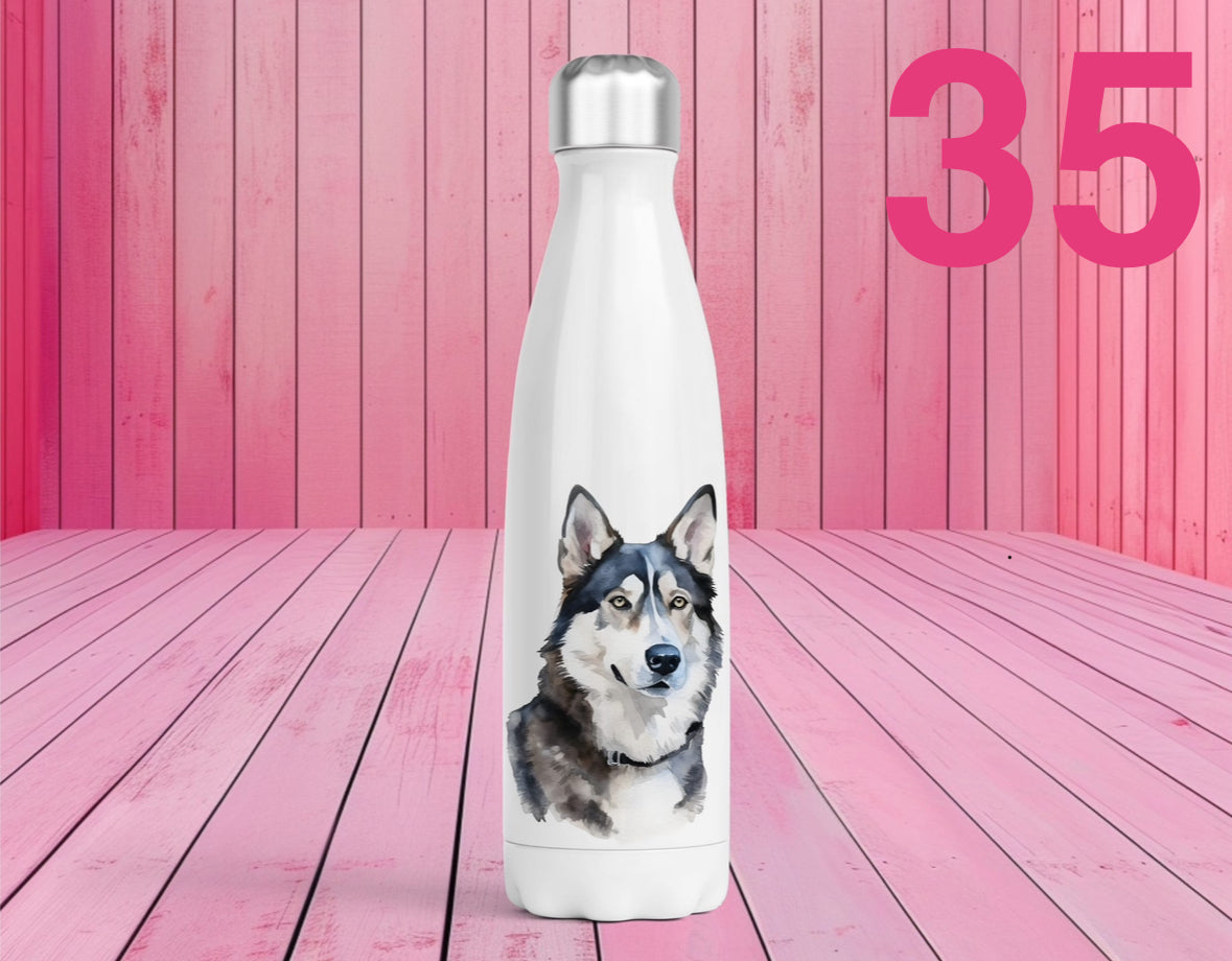 Pet Themed Thermal Stainless Steel Bottle 500ml l Personalised Pet Gifts For Humans | Choose Design