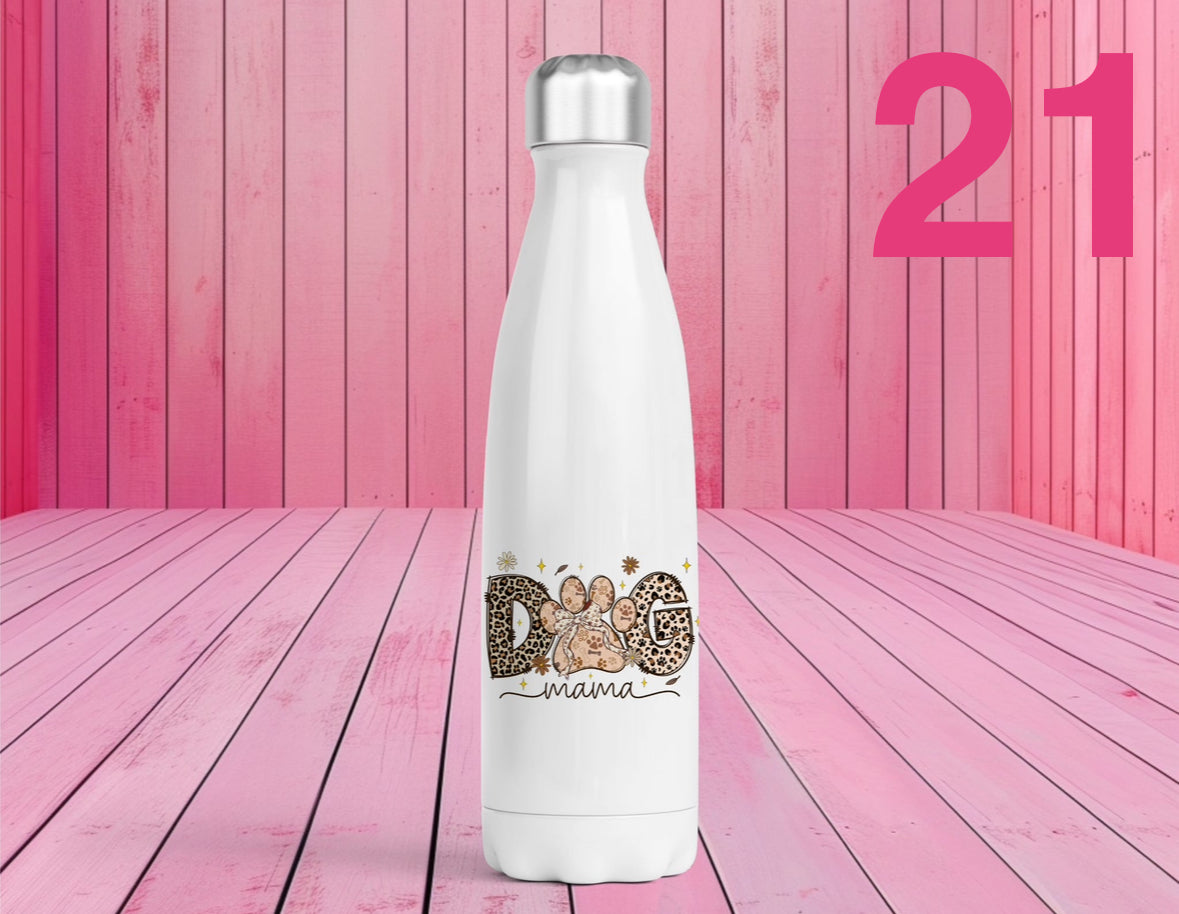 Pet Themed Thermal Stainless Steel Bottle 500ml l Personalised Pet Gifts For Humans | Choose Design