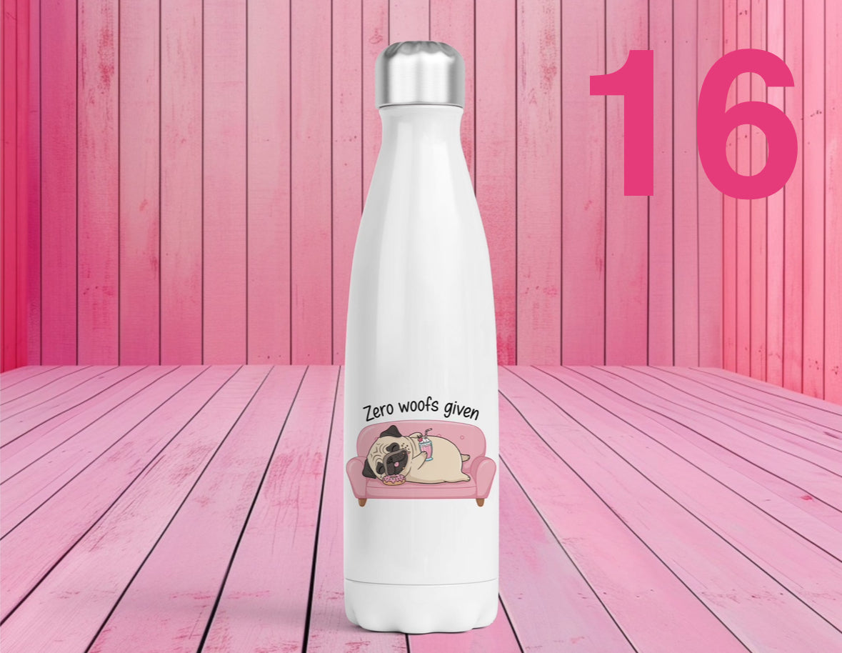Pet Themed Thermal Stainless Steel Bottle 500ml l Personalised Pet Gifts For Humans | Choose Design