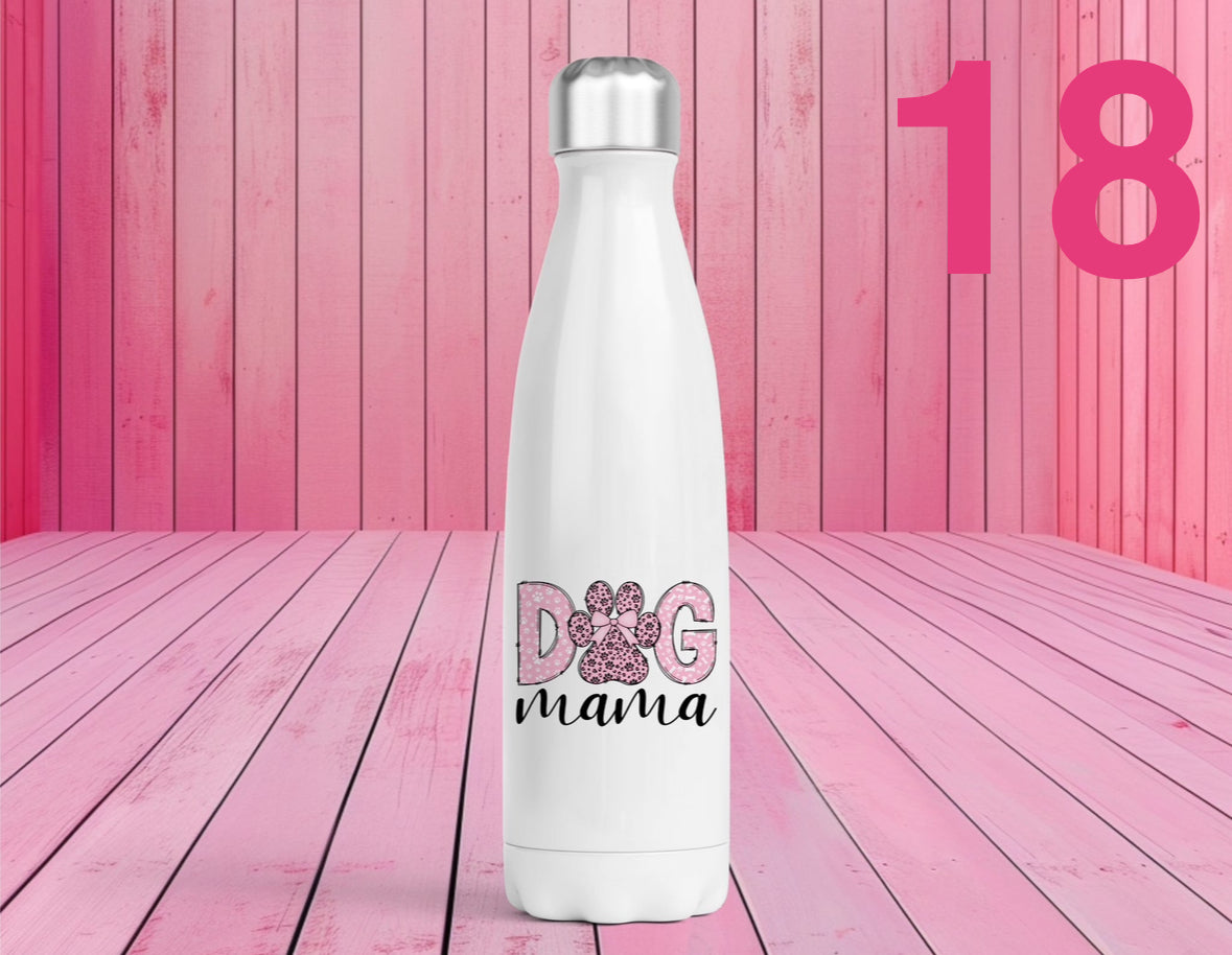 Pet Themed Thermal Stainless Steel Bottle 500ml l Personalised Pet Gifts For Humans | Choose Design