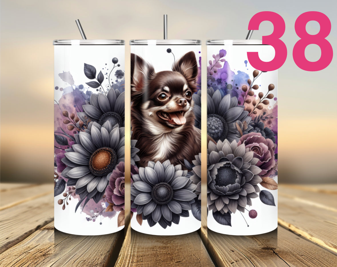 Pet Themed Thermal Stainless Steel Tumbler 20oz - Dogs l Pet Gifts For Humans | Choose Design