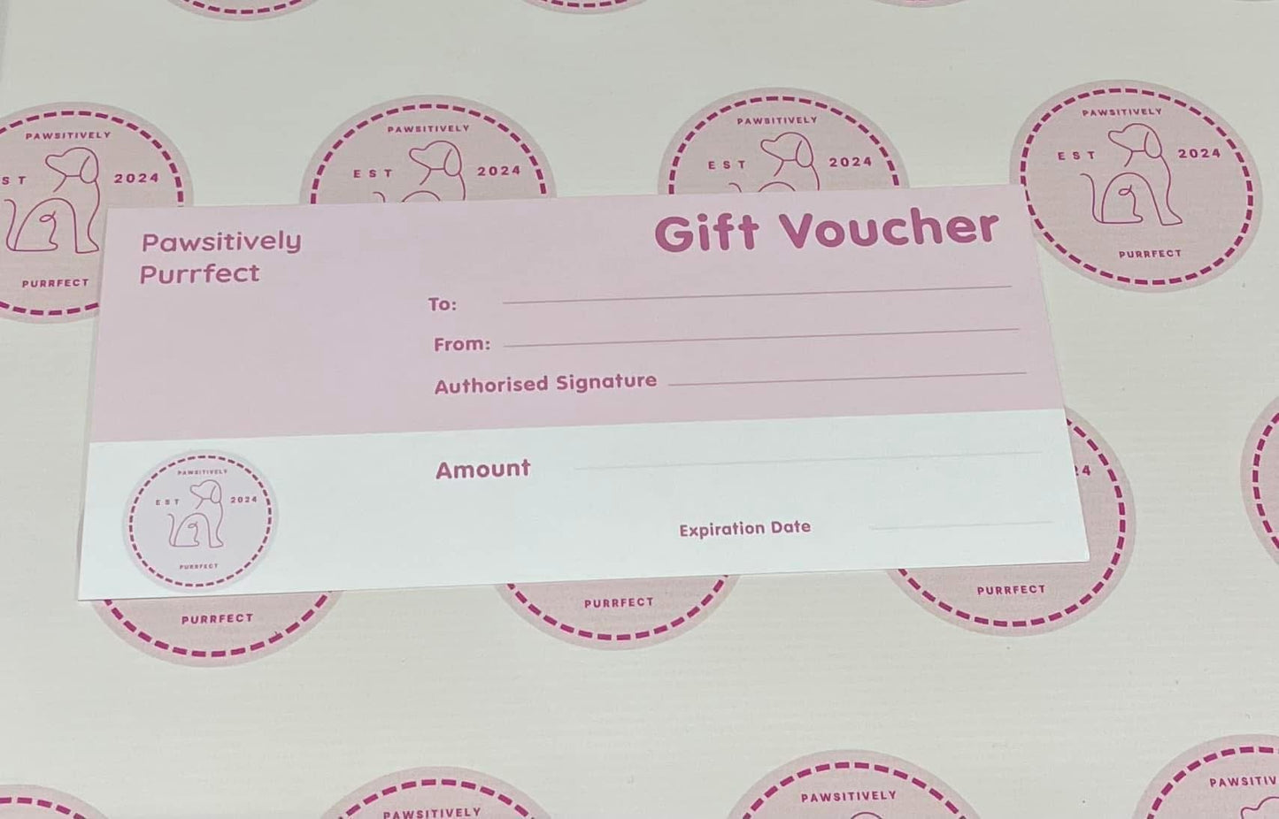 Pawsitively Purrfect Gift Voucher - Pawsitively Purrfect