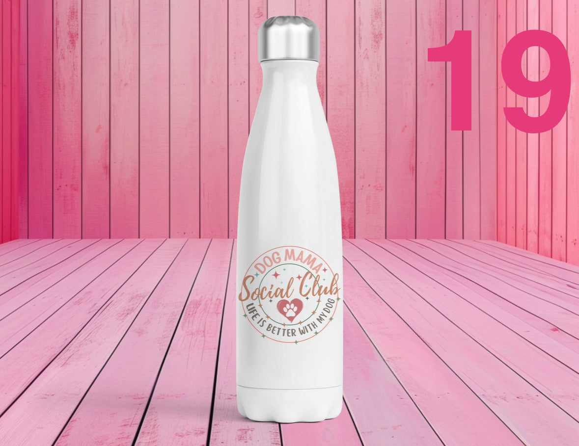 Pet Themed Thermal Stainless Steel Bottle 500ml l Personalised Pet Gifts For Humans | Choose Design