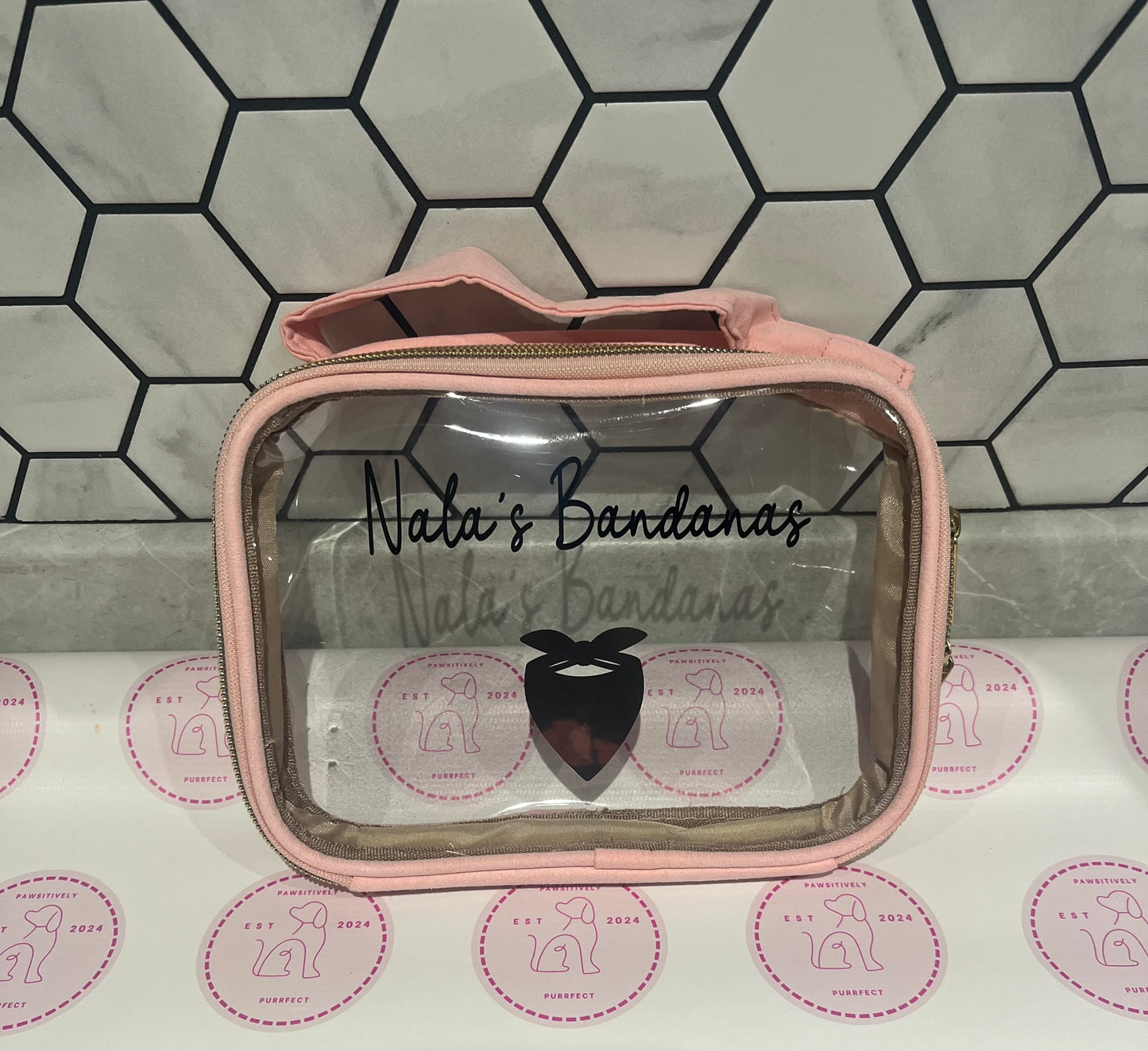 Personalised Vanity/Travel Bags - Please contact us to discuss design