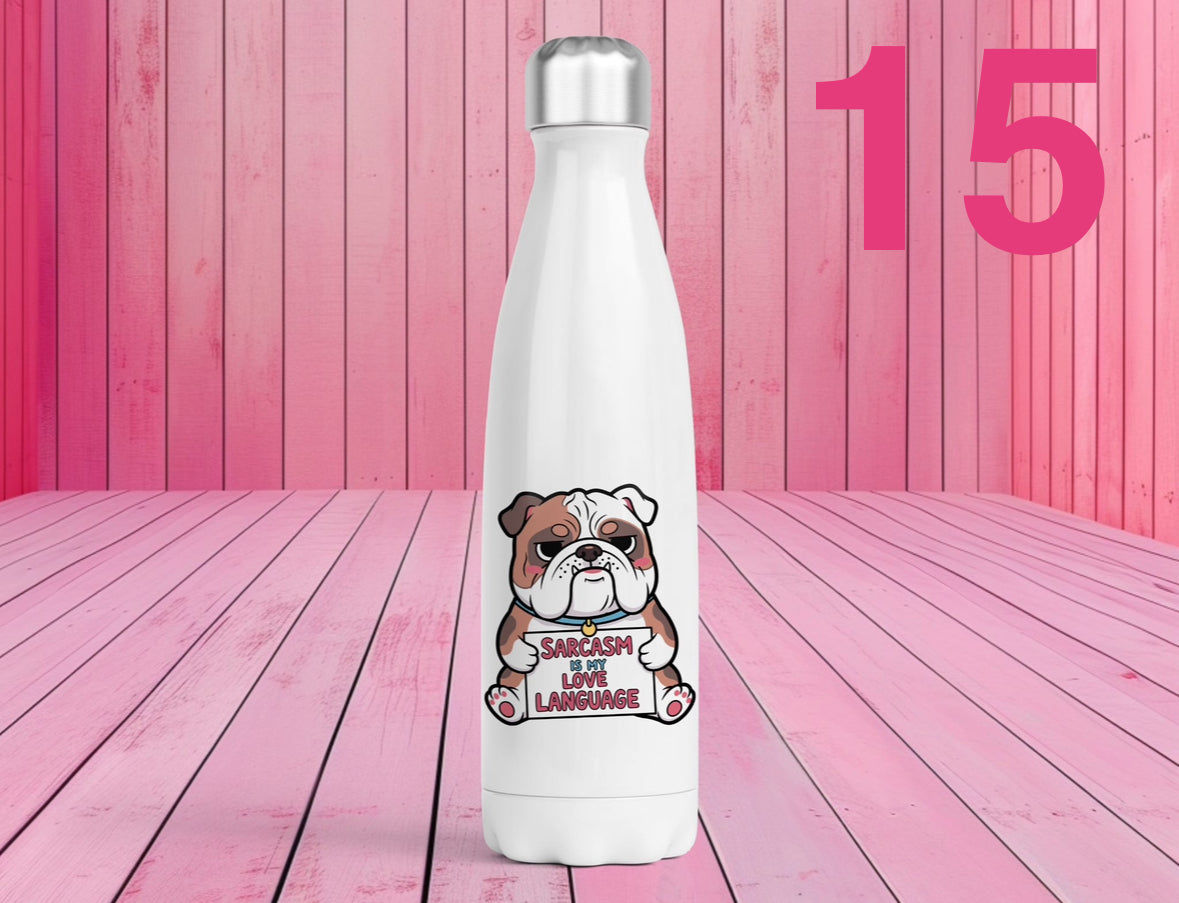 Pet Themed Thermal Stainless Steel Bottle 500ml l Personalised Pet Gifts For Humans | Choose Design