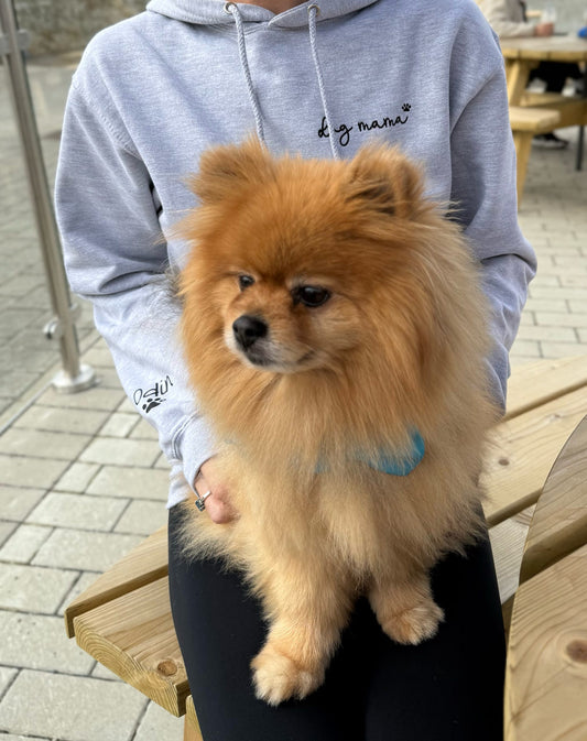 Personalised Dog Mum hoodie with pet name