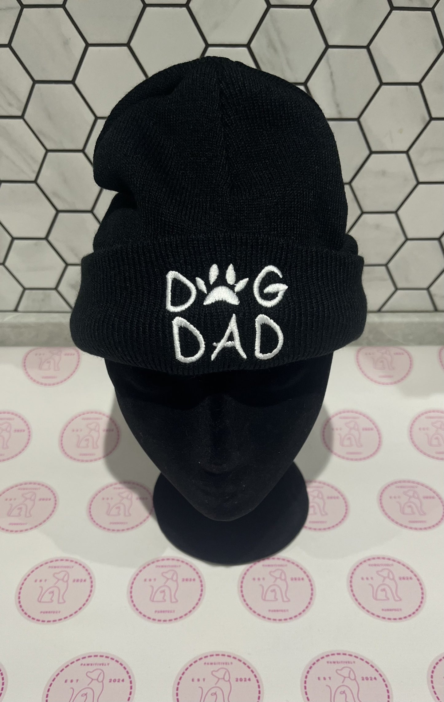Embroidered Beanie Hat - One Size