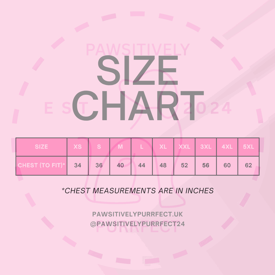 Unisex hoodie size guide