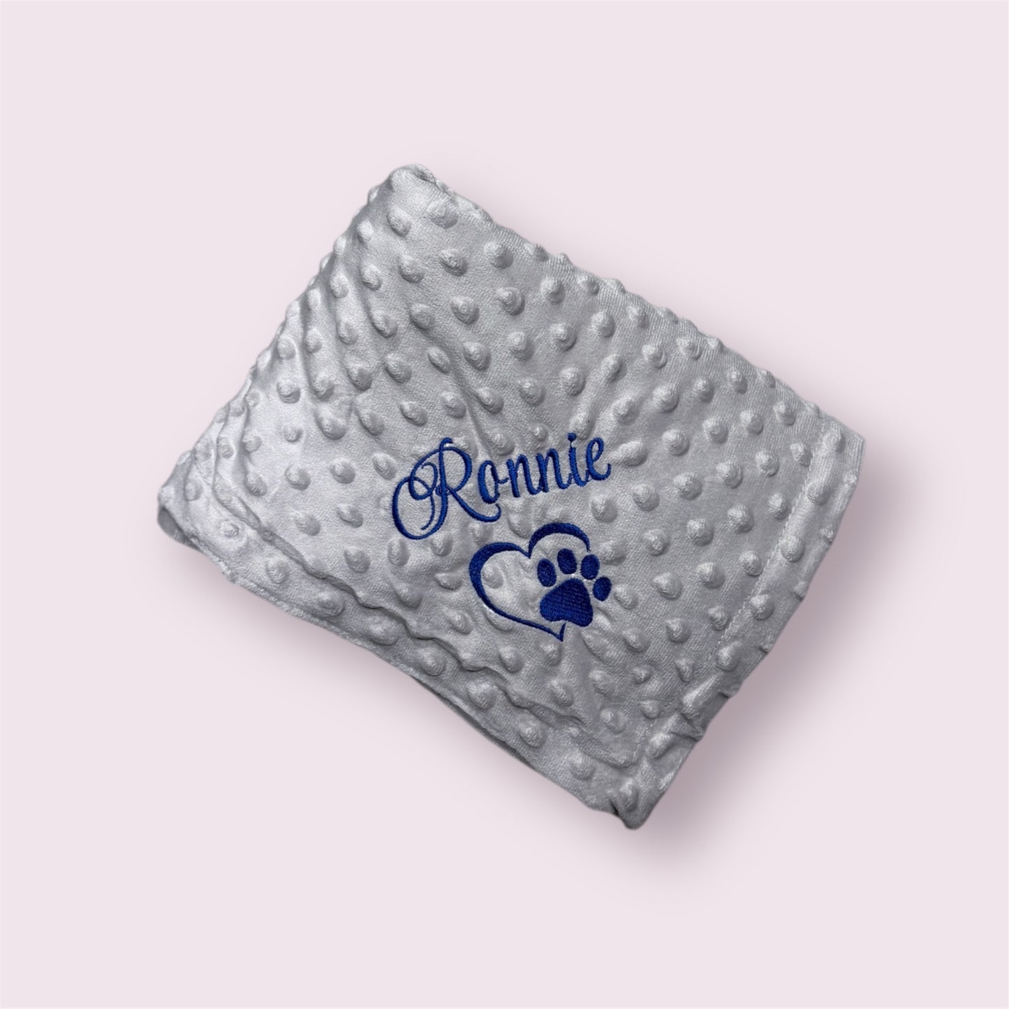 Embroidered Personalised Pet Blankets