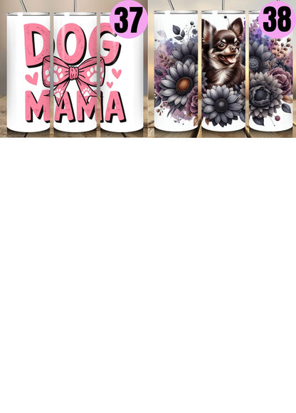 Pet Themed Thermal Stainless Steel Tumbler 20oz - Dogs | Pet Gifts For Humans | Choose Design