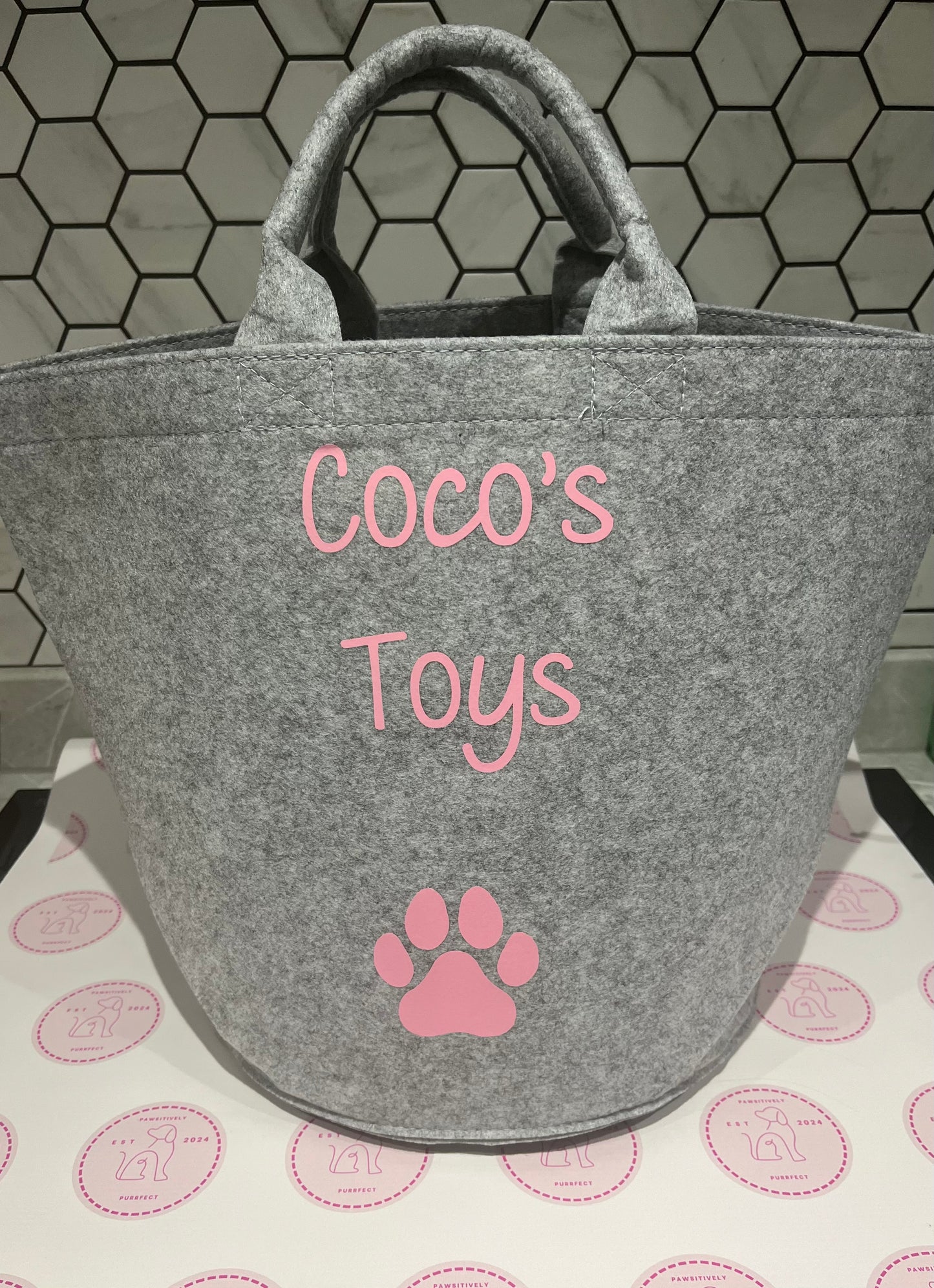 Personalised Toy Bag - Small 30cm- Please contact us to discuss design