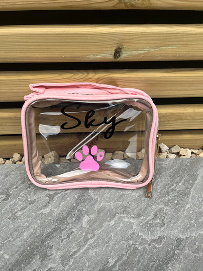 Personalised Vanity/Travel Bags - Please contact us to discuss design