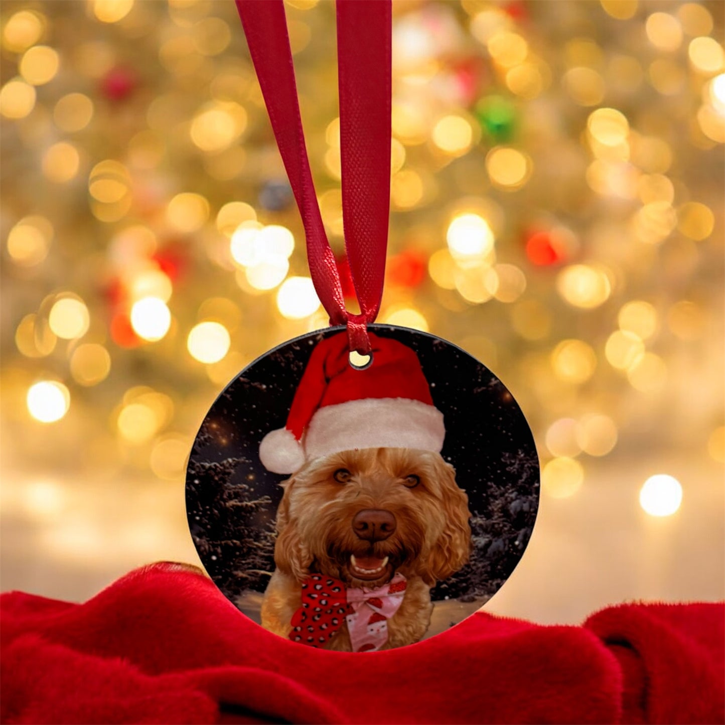 Personalised Christmas Pet Bauble Ornament