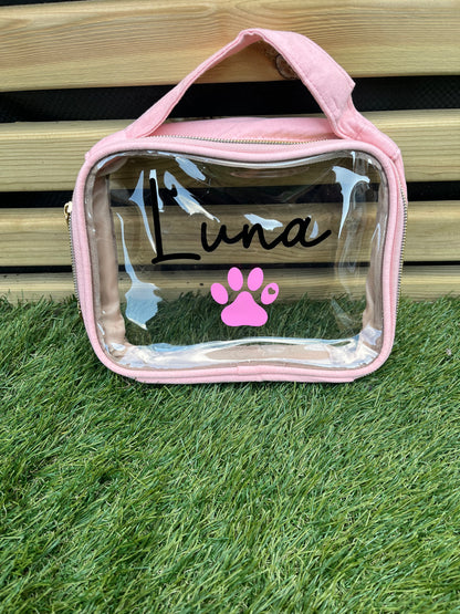 Personalised Vanity/Travel Bags - Please contact us to discuss design