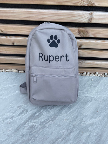 Personalised Pet Mini Backpacks