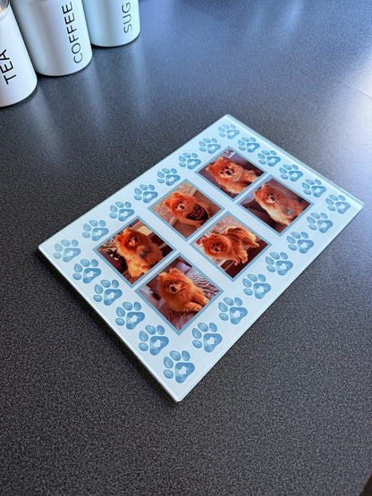 Personalised Clear Chopping Board/Worktop Protector