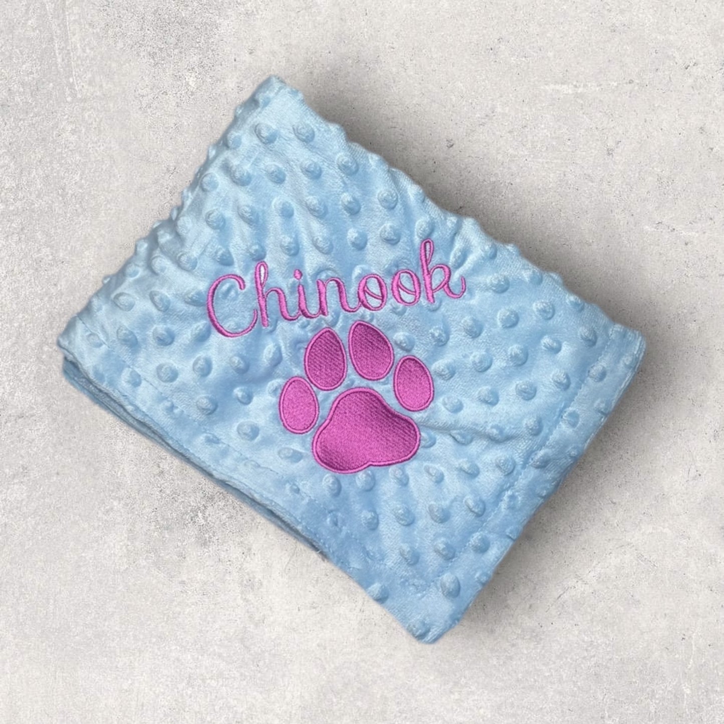 Embroidered Personalised Pet Blankets