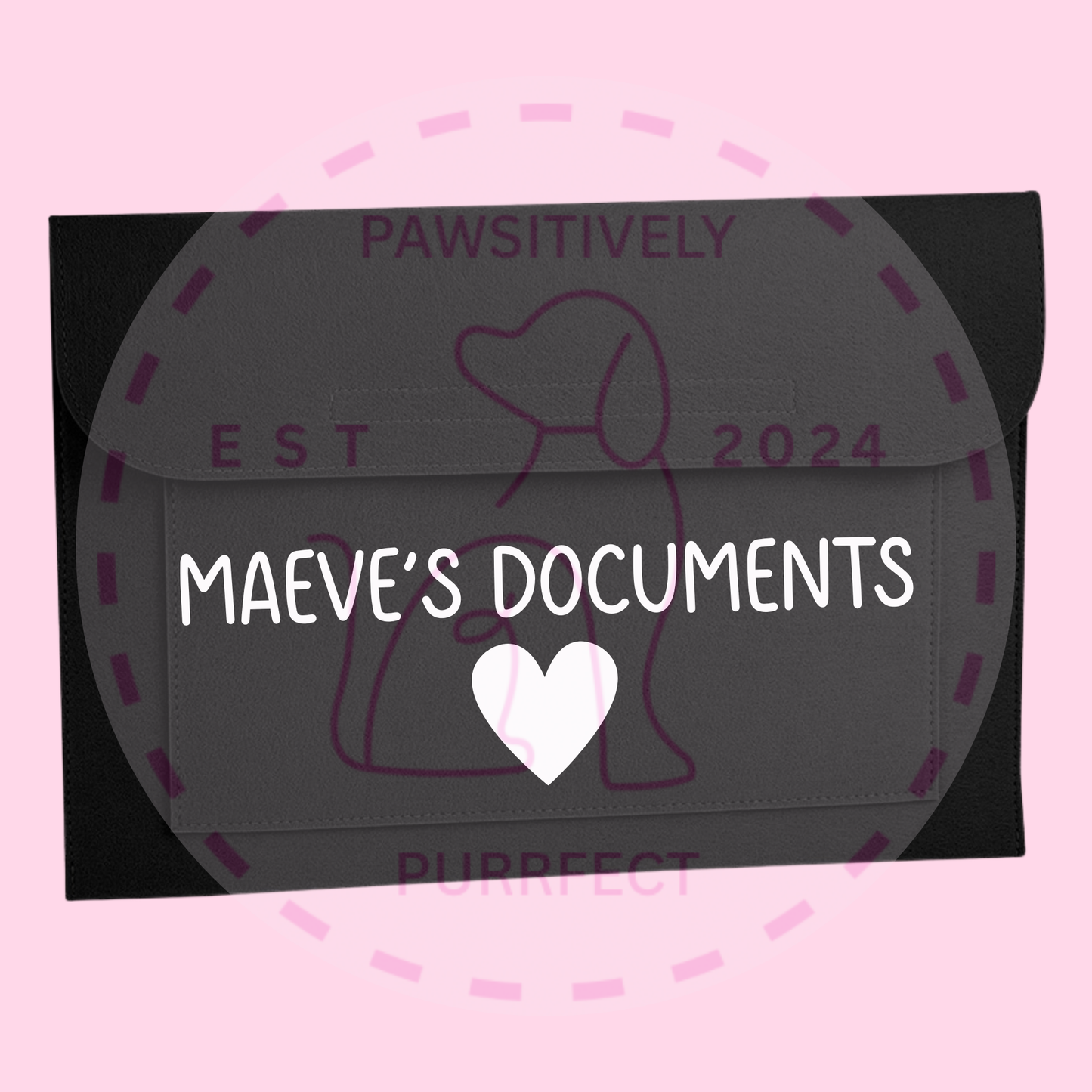 Personalised Pet Themed Document Wallet