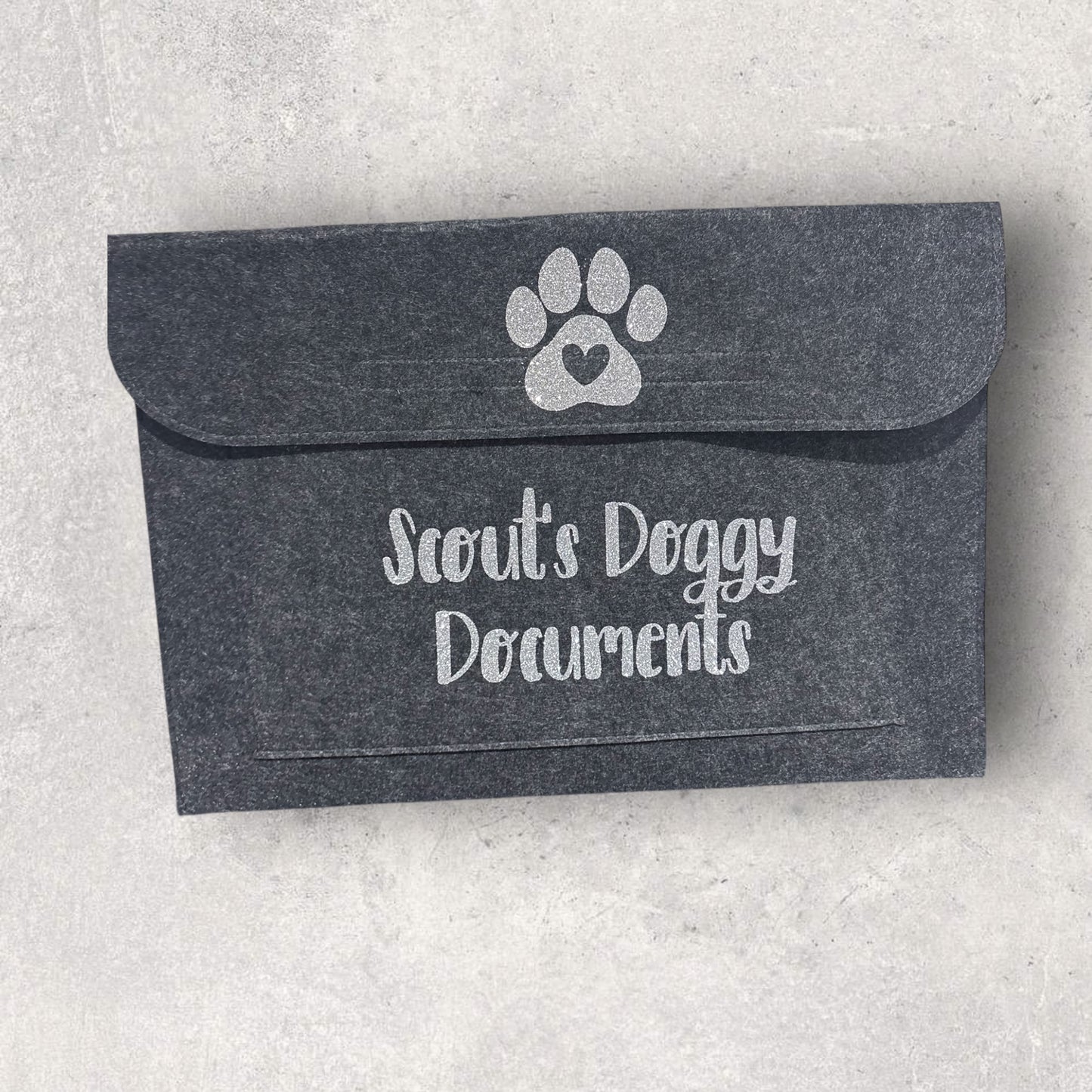 Personalised Pet Themed Document Wallet