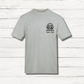 grey t shirt with dog outline and sam's dad in black