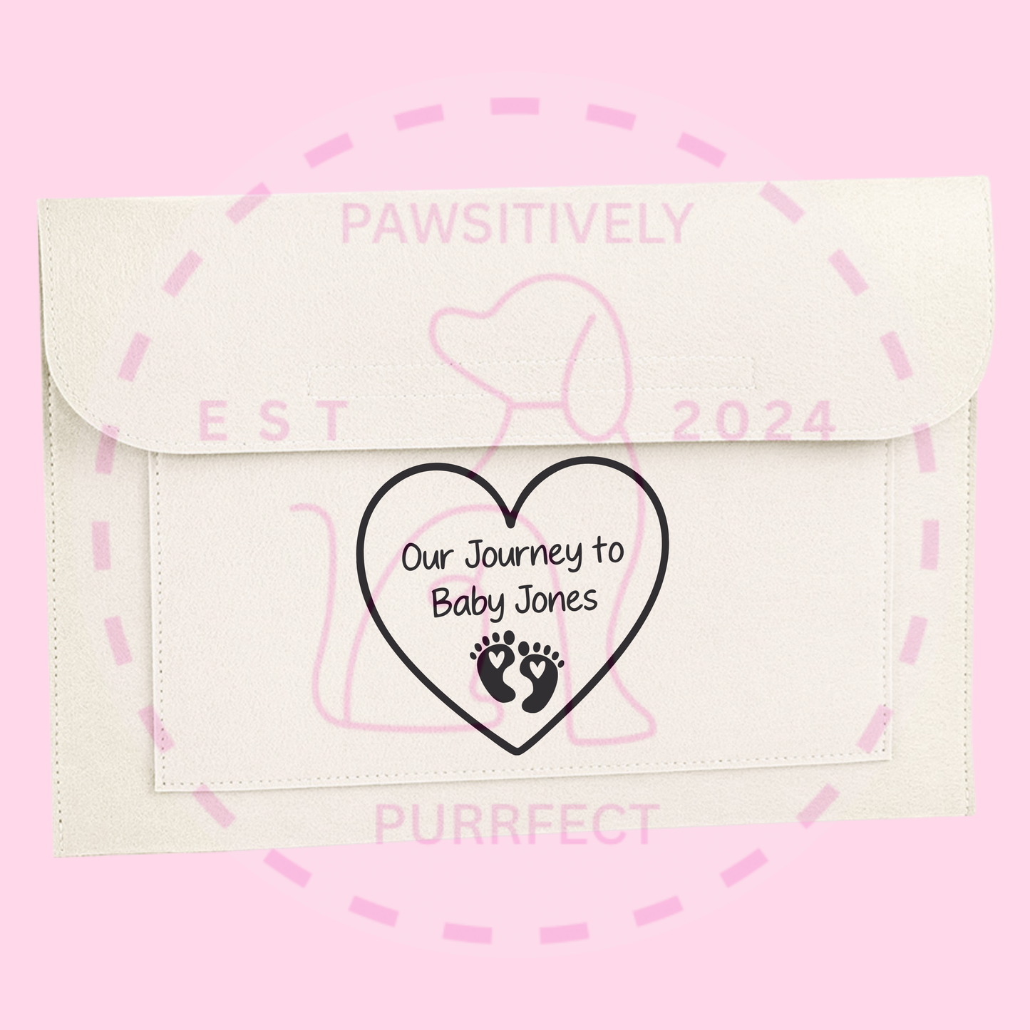 Personalised Baby Child Document Wallet