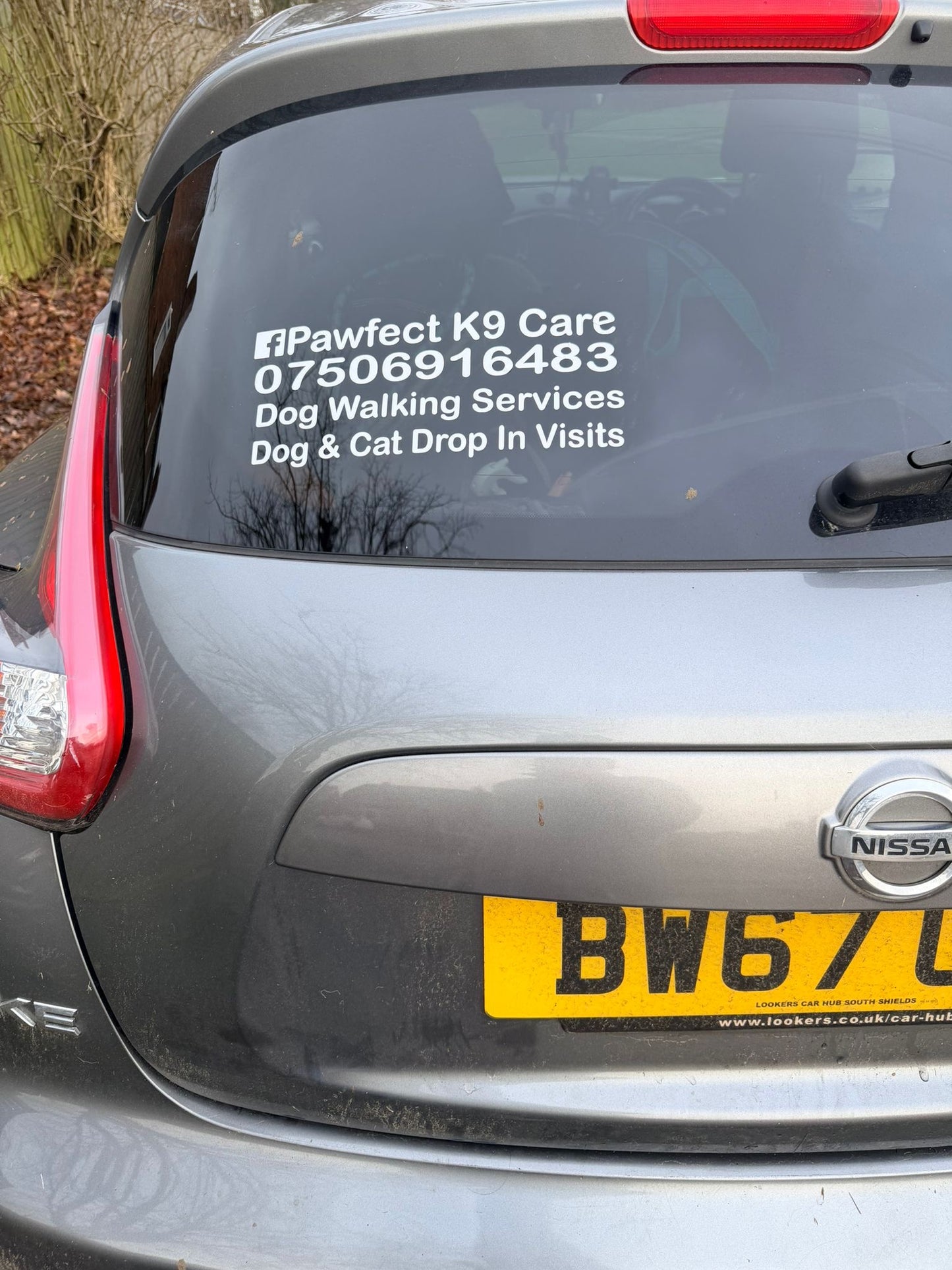 Personalised Car Window Vinyl Decal | Great For Businesses & Pet Social Media