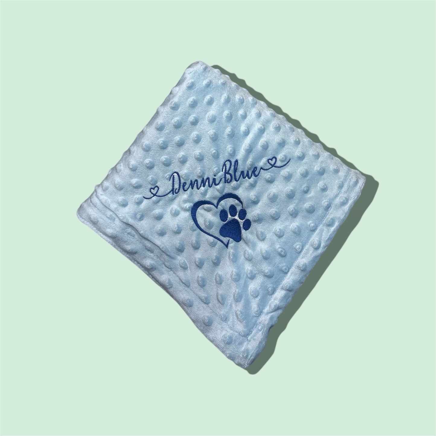 Embroidered Personalised Pet Blankets
