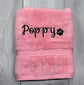 Embroidered Personalised Pet Towel | Bundle