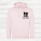 Pink hoodie with dog outline & Bellas mum
