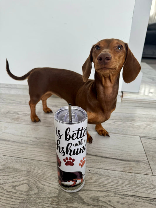 Pet Themed Thermal Stainless Steel Tumbler 20oz - Dogs l Pet Gifts For Humans | Choose Design