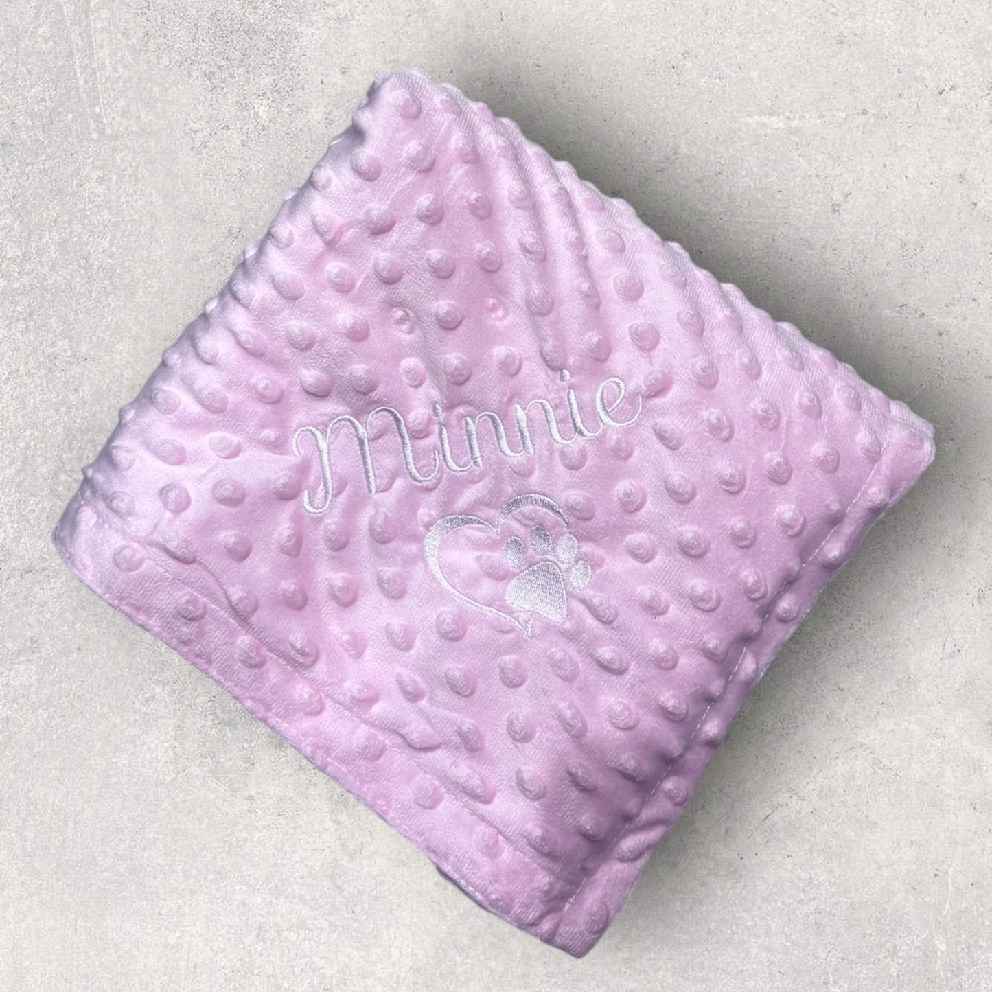 Embroidered Personalised Pet Blankets