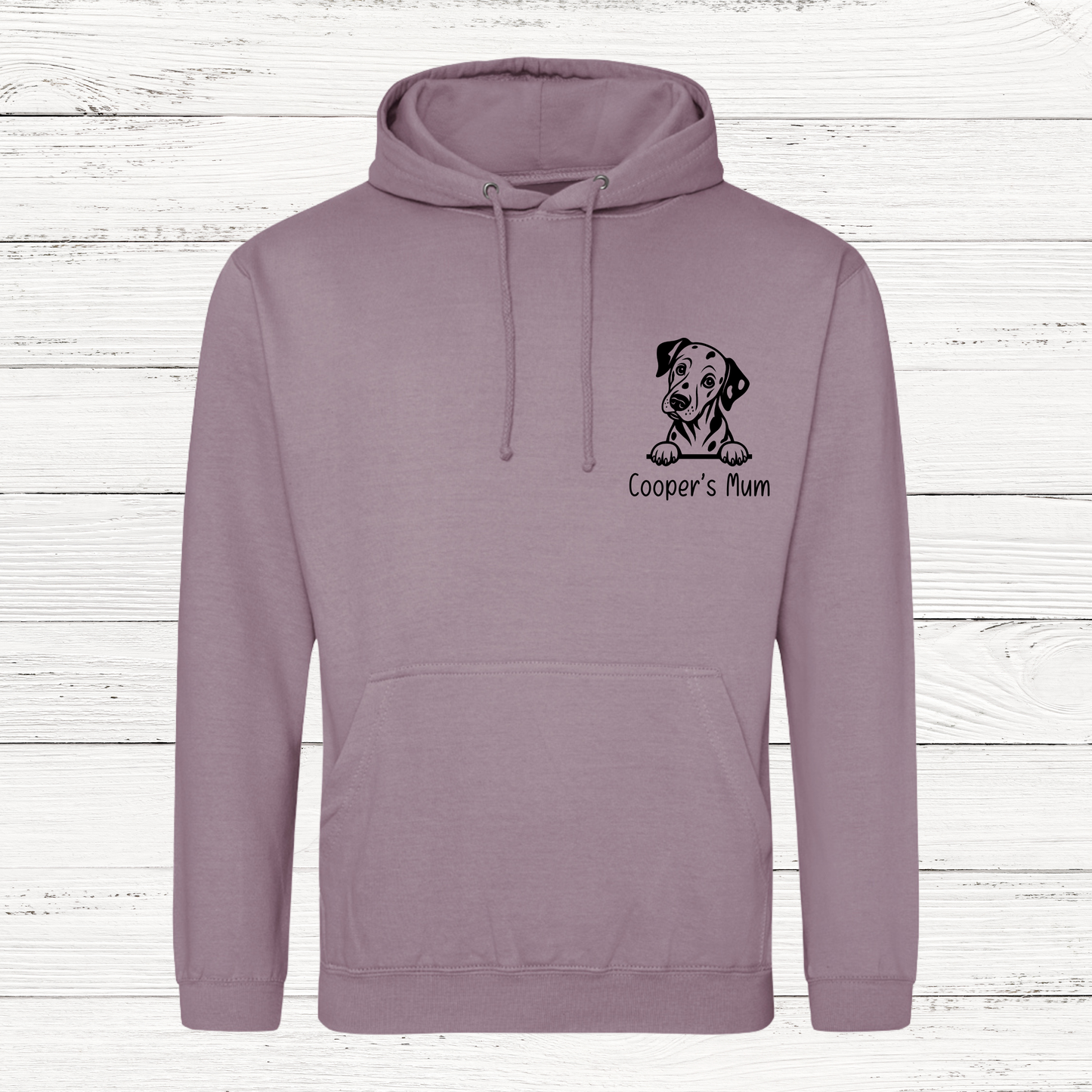 Personalised Peeking Dog Unisex Hoodie