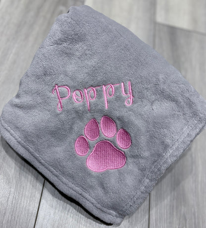 Embroidered Personalised Pet Blankets | Personalised Pet Gifts