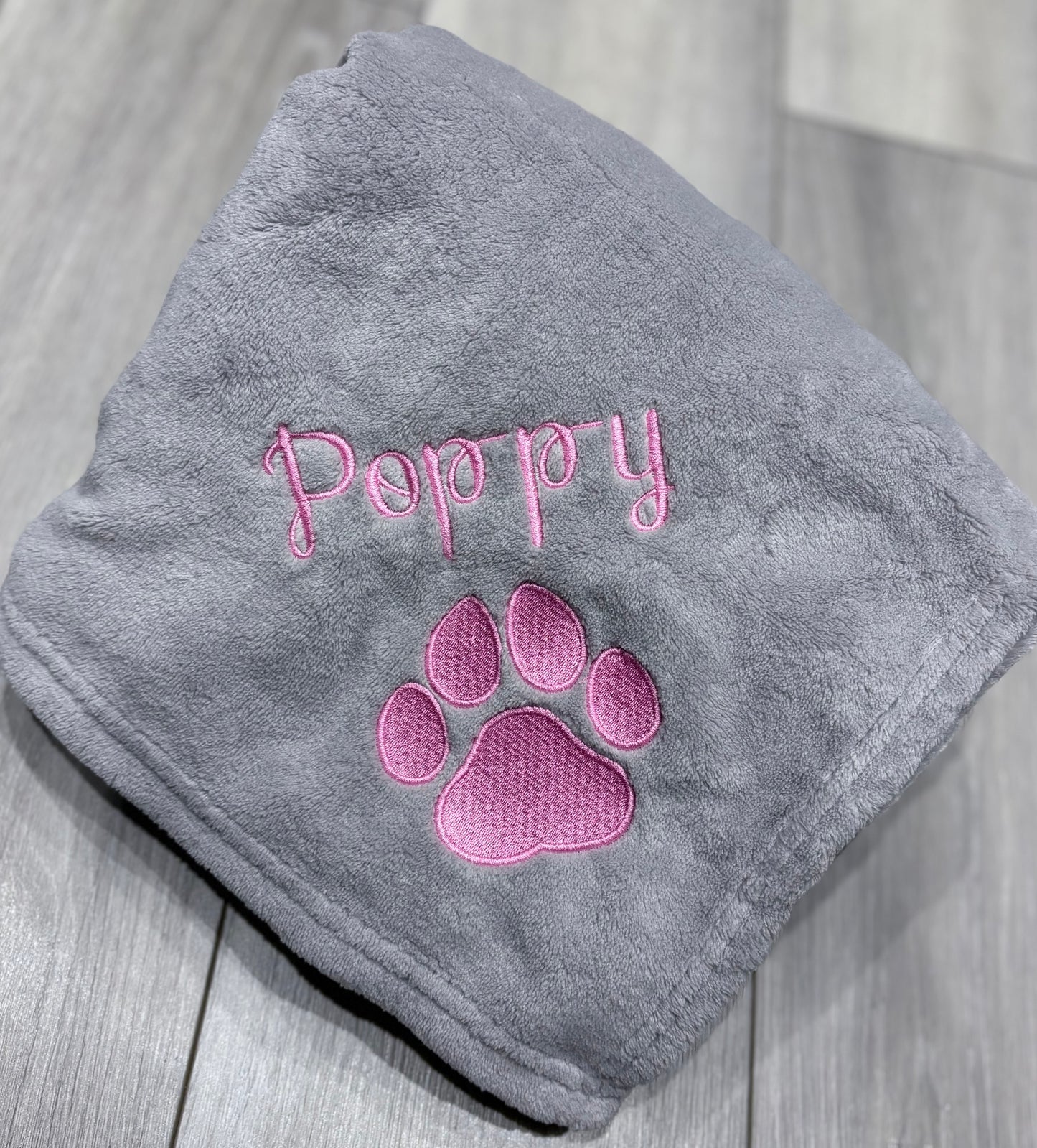 Embroidered Personalised Pet Blankets