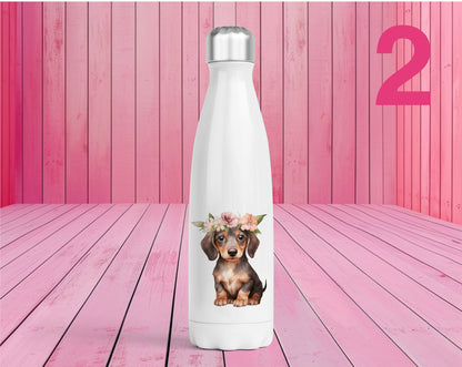 Pet Themed Thermal Stainless Steel Bottle 500ml l Personalised Pet Gifts For Humans | Choose Design