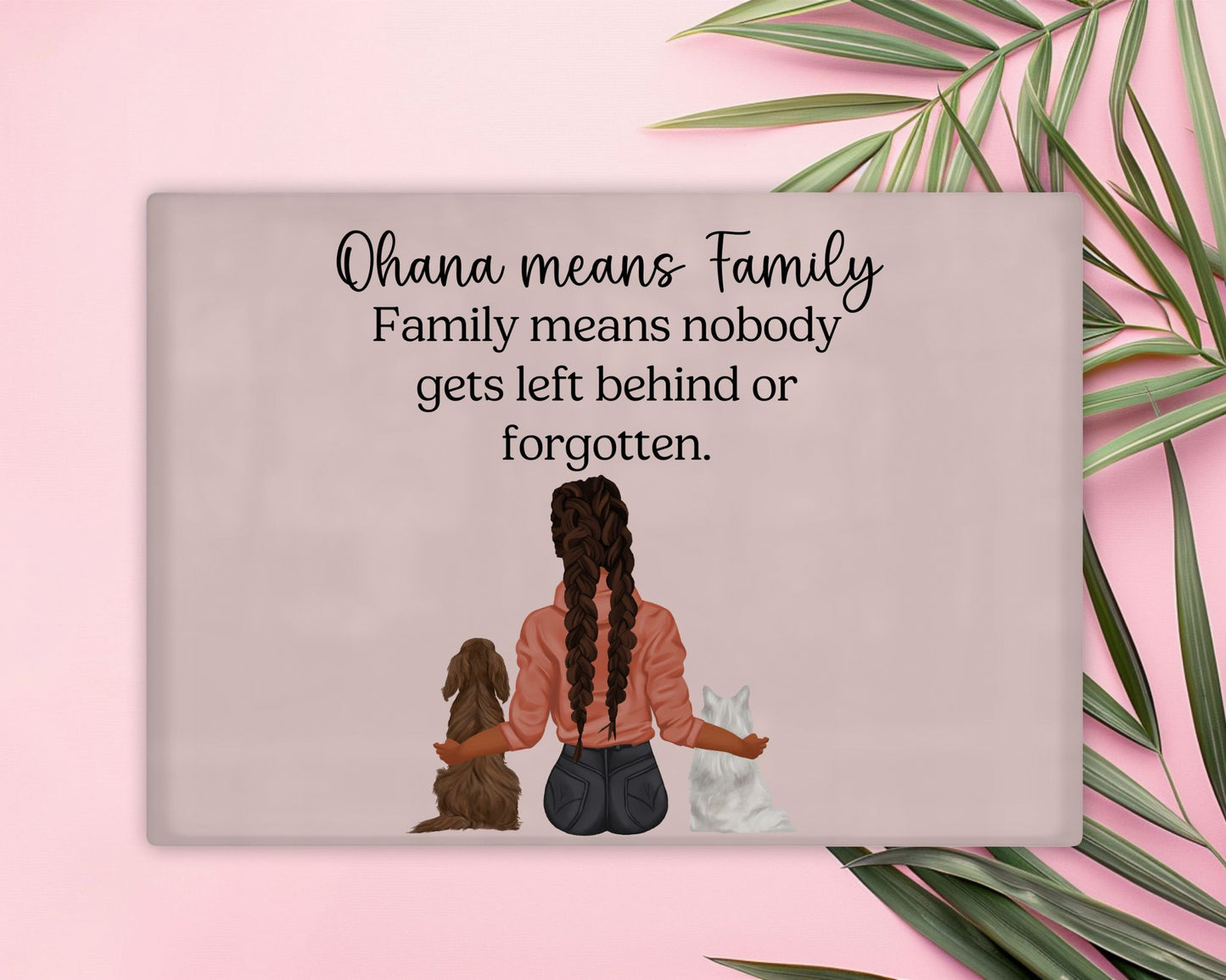 Personalised Clear Chopping Board/Worktop Protector